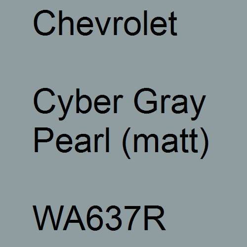 Chevrolet, Cyber Gray Pearl (matt), WA637R.